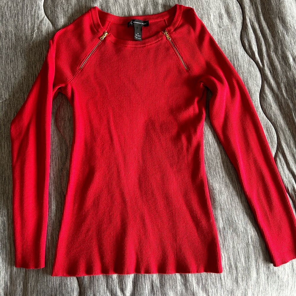 INC International concept sweater for women with zip